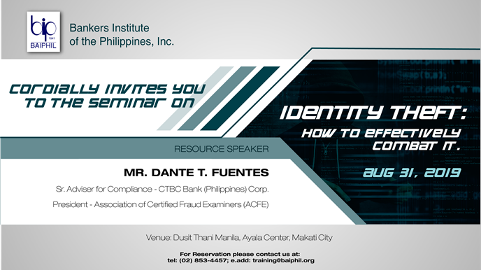 Identity Theft - August 31, 2019